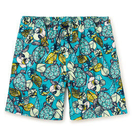 Tea Collection Turtle Floral Bolt Swim Shorts