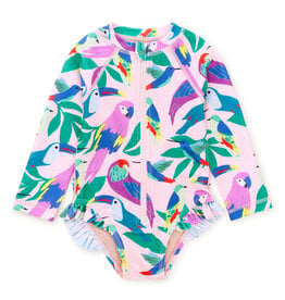 Tea Collection Tropical Bird LS UV Baby Swimsuit
