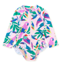 Tea Collection Tropical Bird LS UV Swimsuit