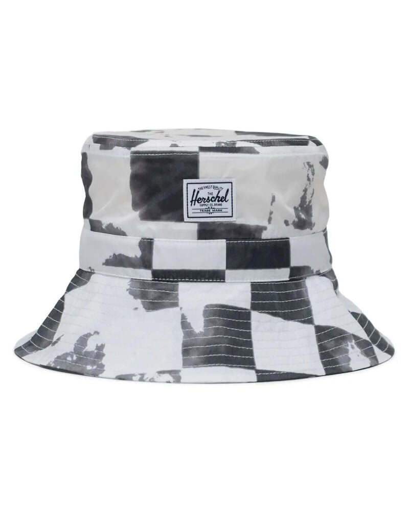 Herschel Toddler Beach UV Bucket Hat  - Black Distressed Checker