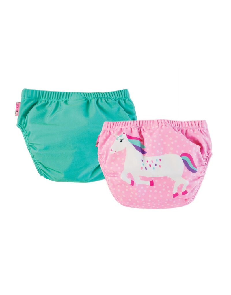 Zoocchini Knit Swim Diaper 2 Piece Set - Unicorn