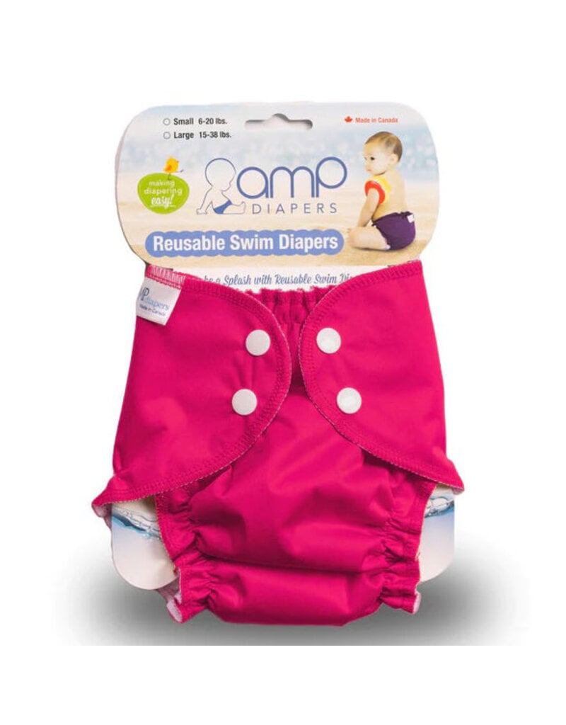 AMP Diapers Waterproof Swim Diaper - Magenta