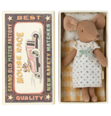 Maileg Mouse In Matchbox - Big Sister (Dress With Bow)