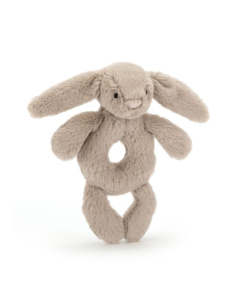 Jellycat Bashful Beige Bunny Ring Rattle