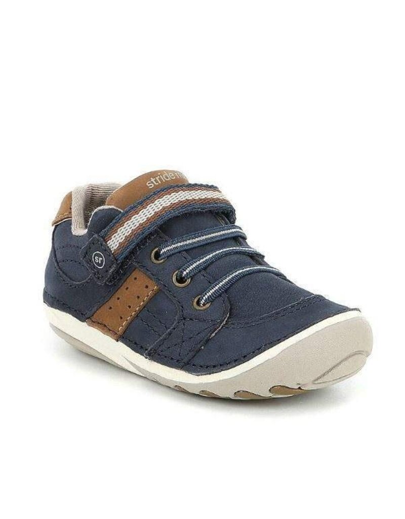 Stride Rite Artie Leather Baby Shoes - Navy