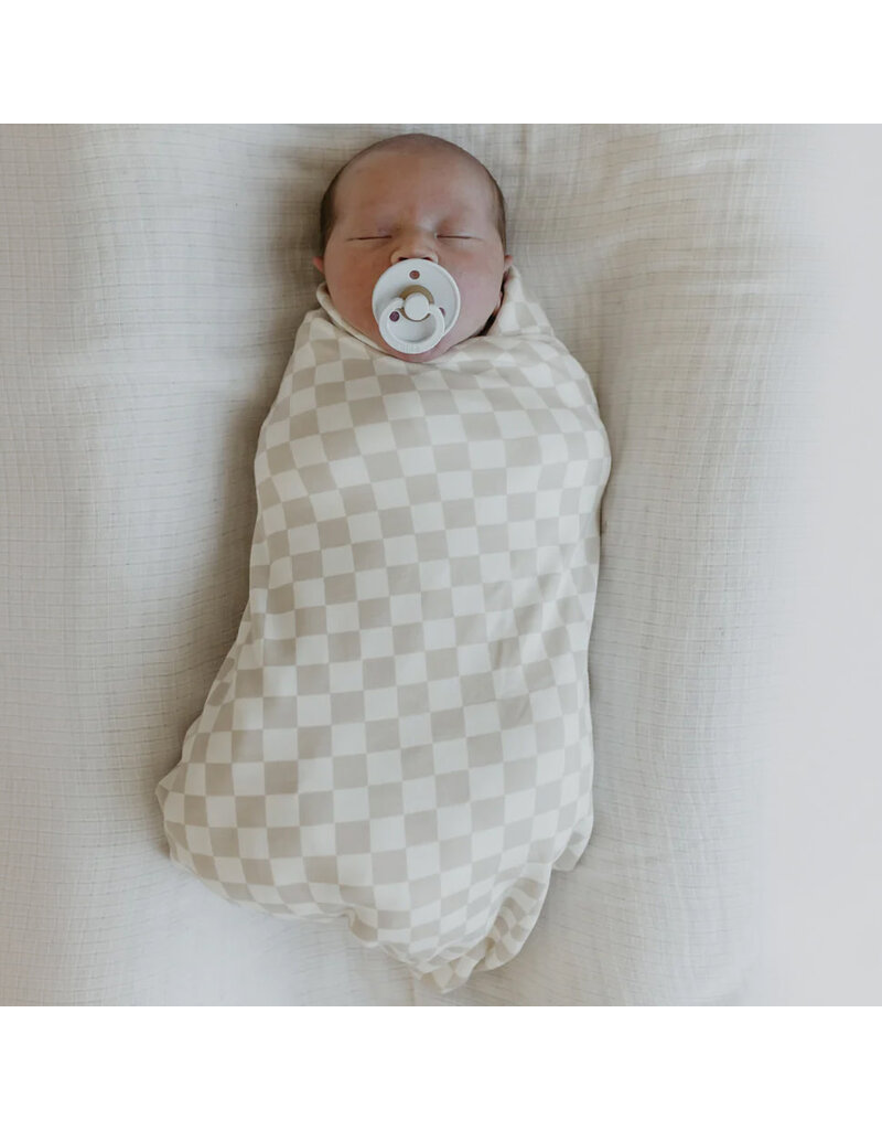 Beluga Baby Beluga Baby Bamboo Oversized Swaddle, Checkers