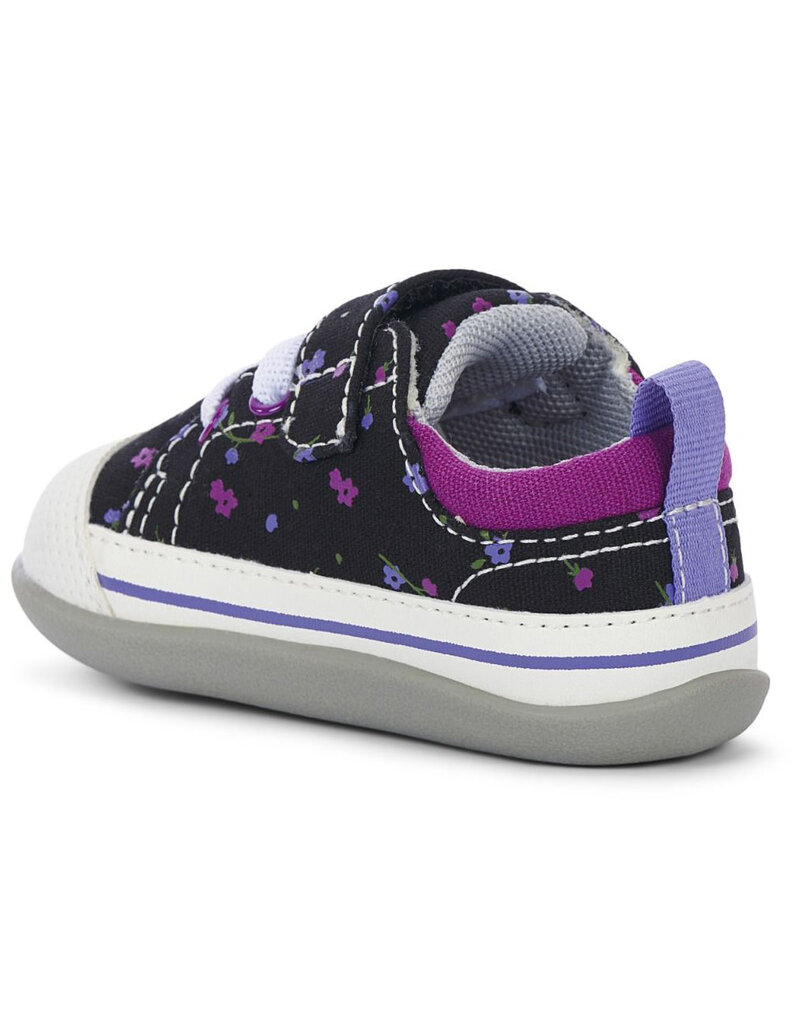 See Kai Run Stevie II Infant Sneakers, Black Floral