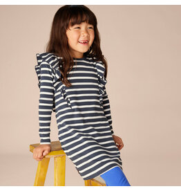 Ruffle Sleeve A-Line Dress, Size: 4