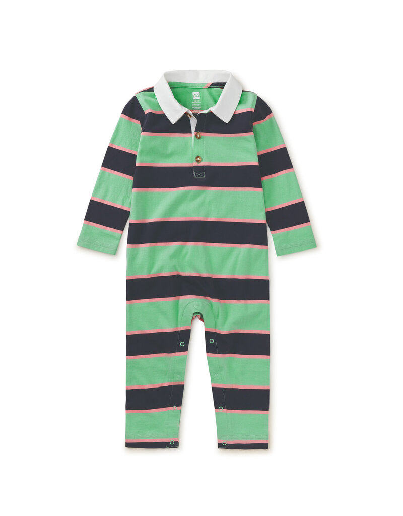 Tea Collection Rugby Polo Baby Romper