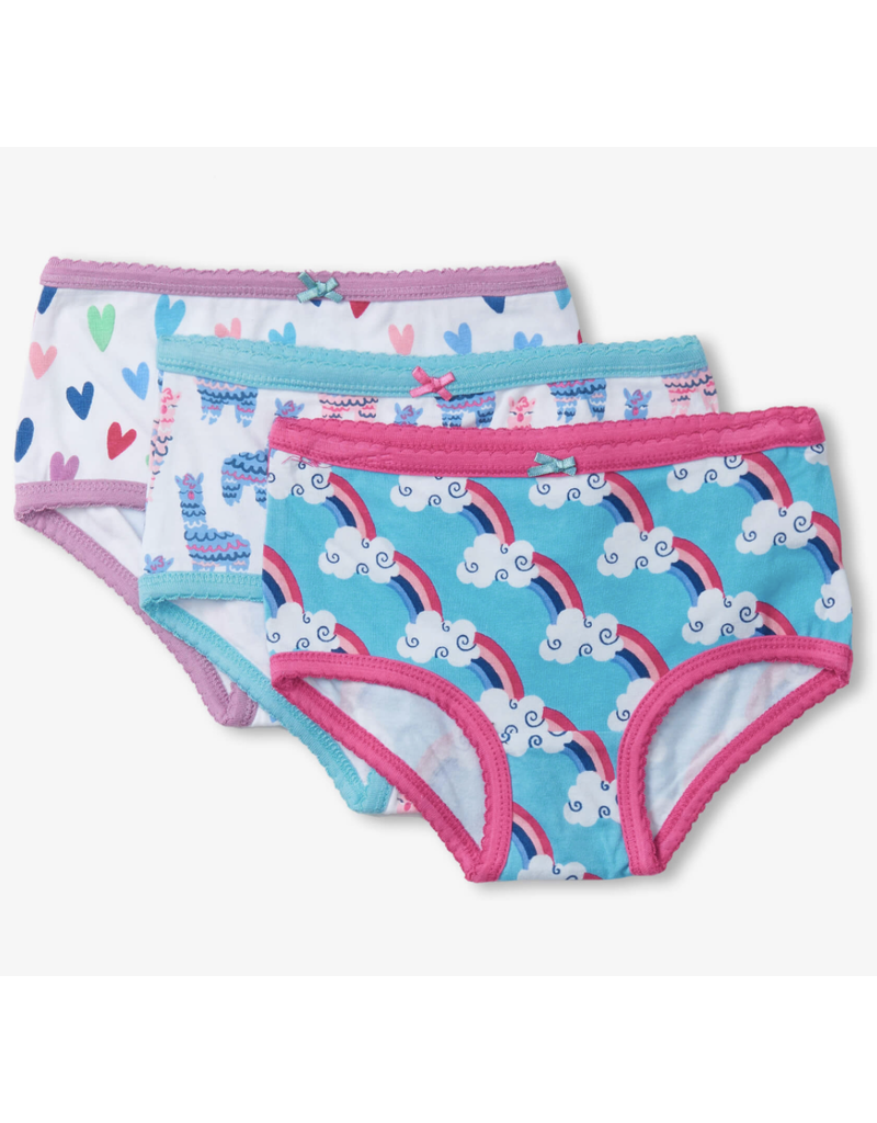 Hatley Happy Prints Girls Hipster Underwear 3Pk