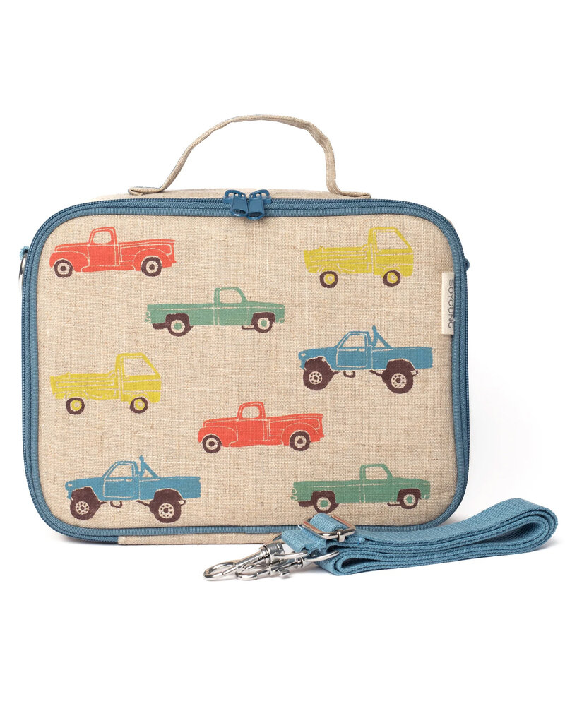 So Young Vintage Trucks Lunch Box