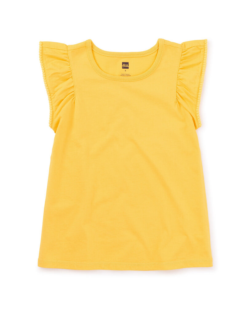 Del Sol Pom-Pom Flutter Top