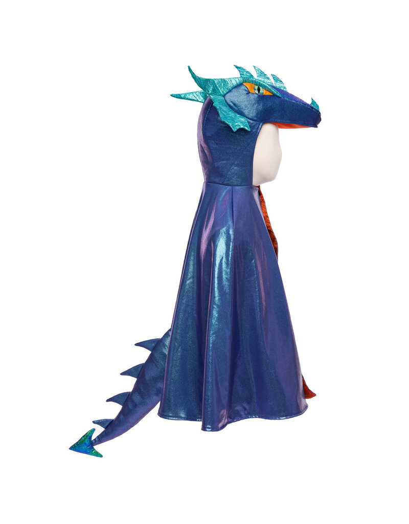 Great Pretenders Azure The Metallic Dragon Cape, Size 5-6y