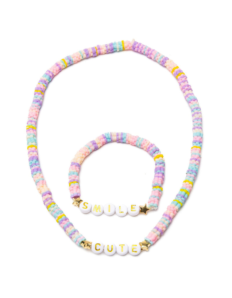 Great Pretenders Cute Smile Necklace/Bracelet Set, 2pc