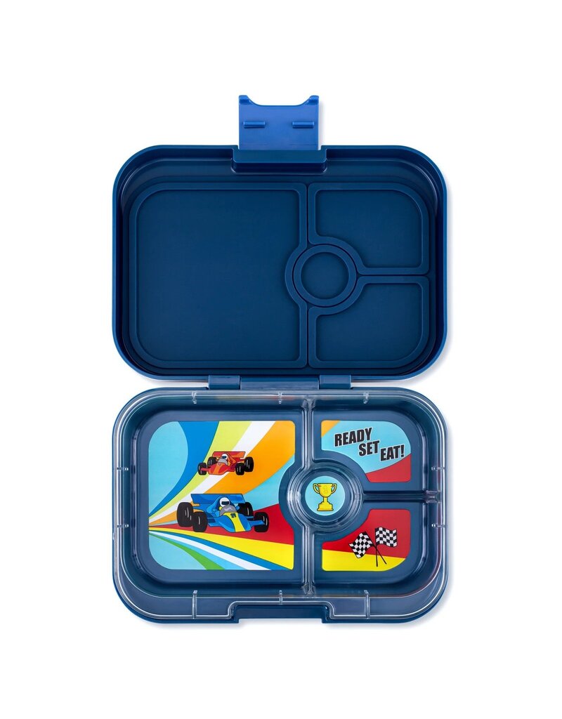 Panino - 4 Compartment, Monte Carlo Blue, Race Cars