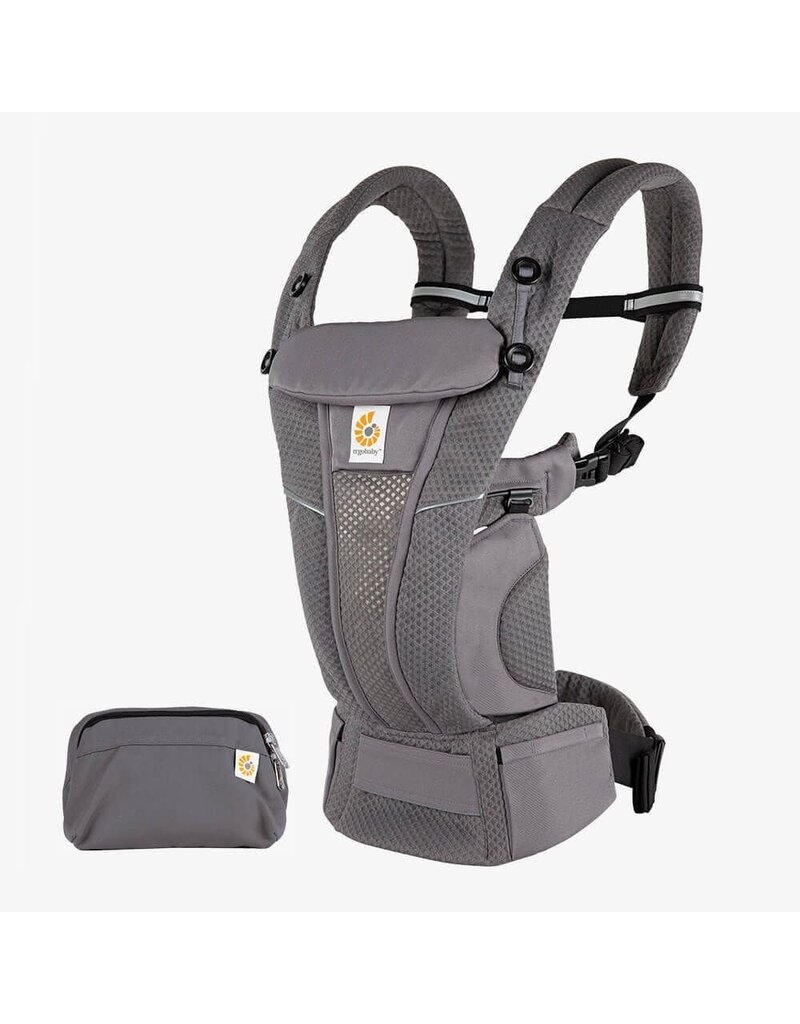 ErgoBaby Omni Breeze Baby Carrier w/ SoftFlex Mesh, Graphite Grey