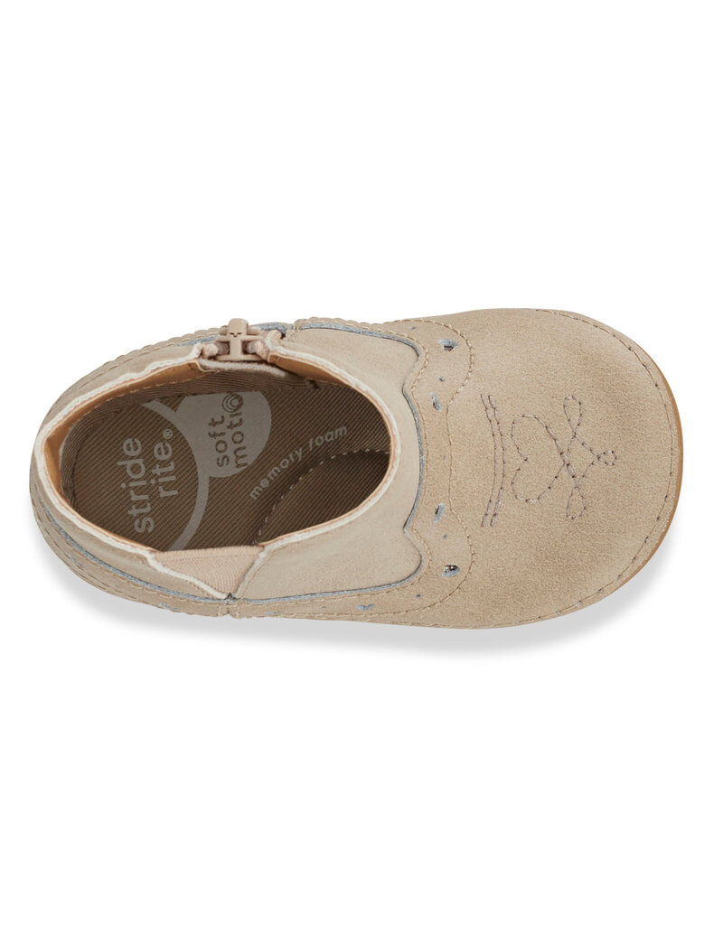 Stride Rite Gigi Taupe Baby Boots