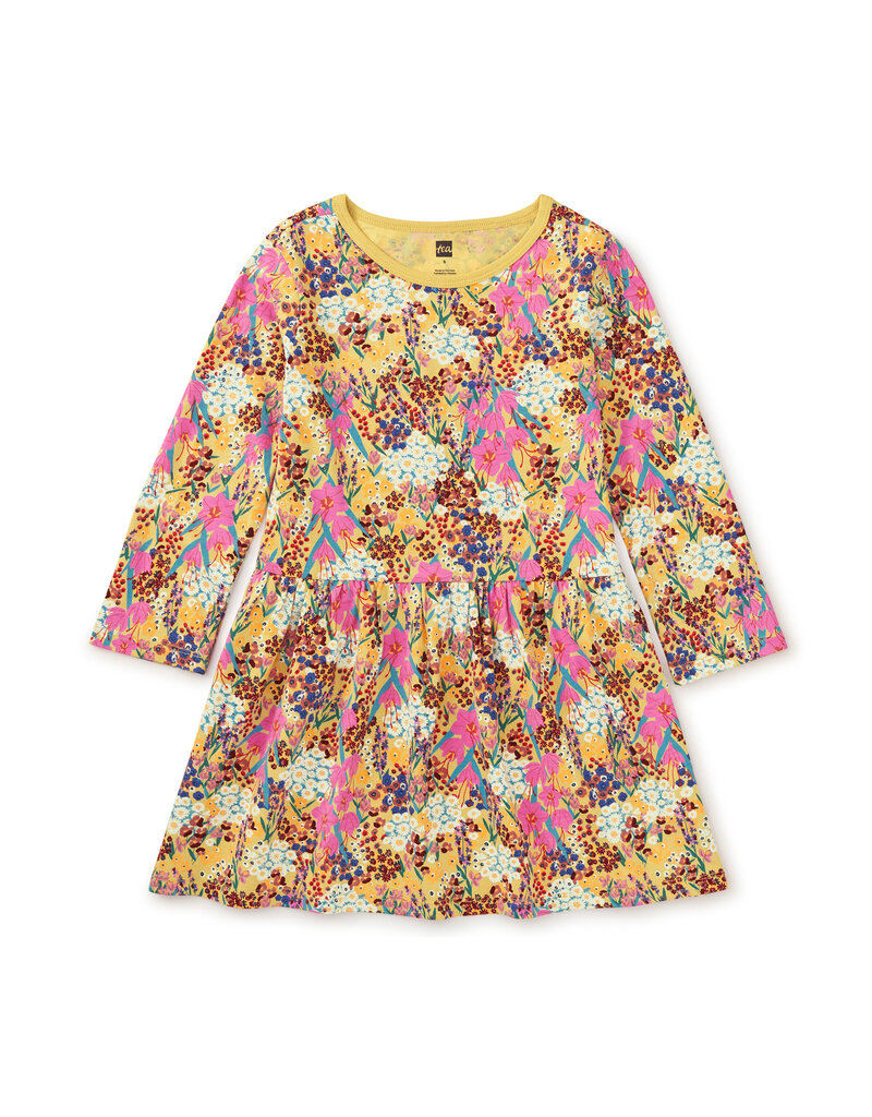 Tea Collection Wild Saffron LS Baby Skirted Dress