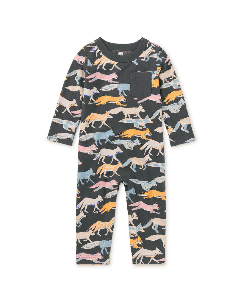 Tea Collection Fleet Foxes Pocket Baby Romper