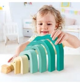 Hape Toys Arctic Polar Bear Stacking Blocks 24m+