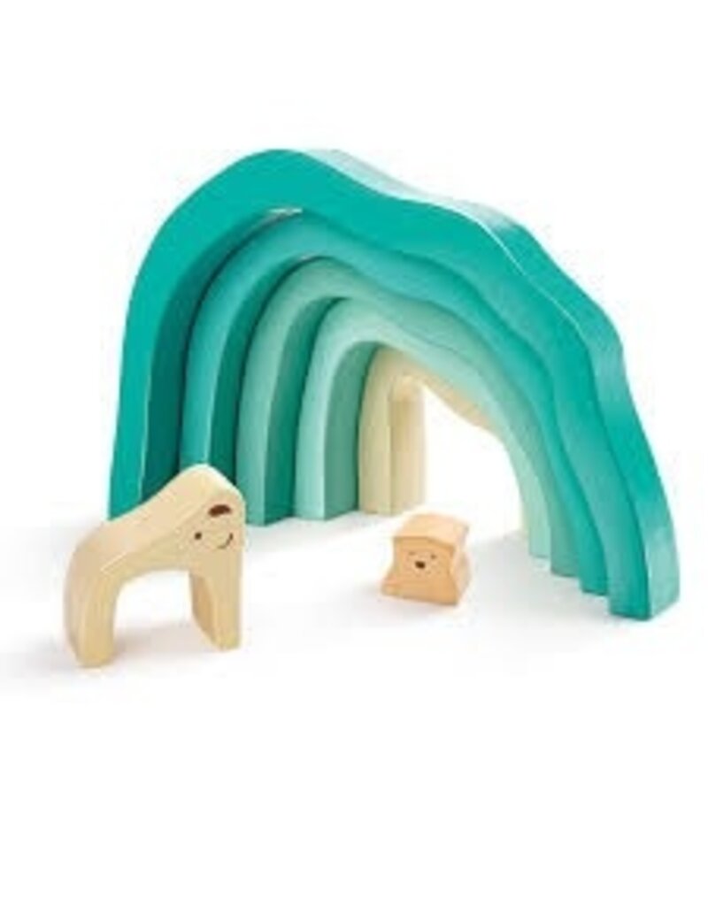 Hape Toys Arctic Polar Bear Stacking Blocks