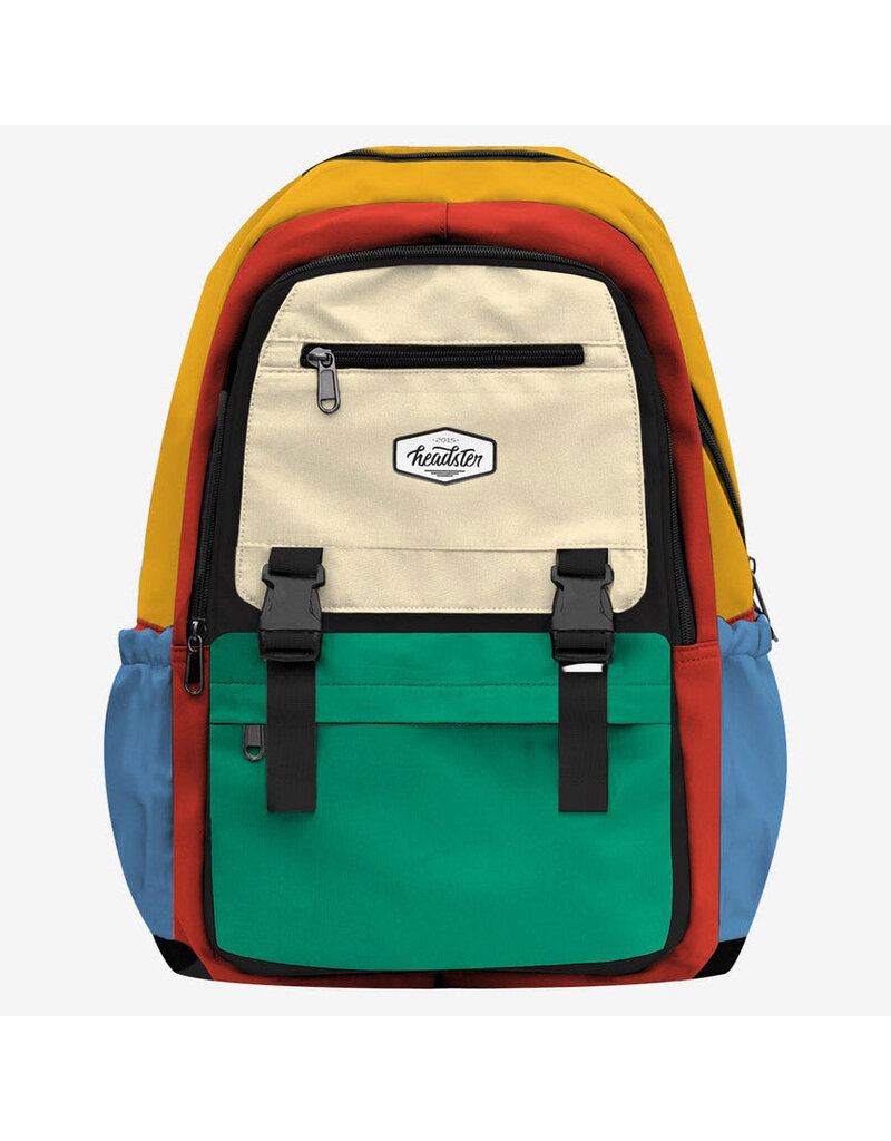 Headster Colorblock School Bag, Blue Atoll