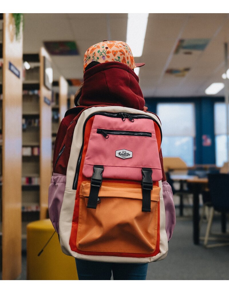 Headster Colorblock School Bag, Orange