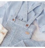 Souris Mini Blue Knit Baby Pants w/Suspenders
