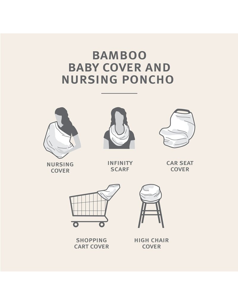Silkberry Bamboo Baby Cover & Nursing Poncho - Deer Forest
