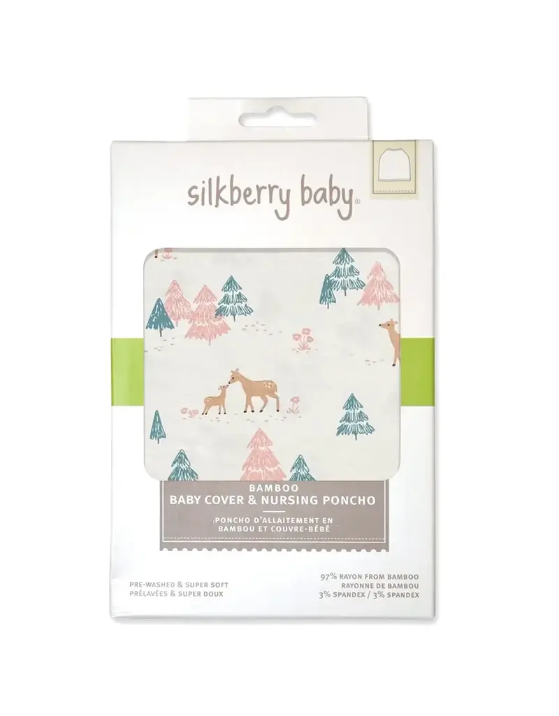 Silkberry Bamboo Baby Cover & Nursing Poncho - Deer Forest