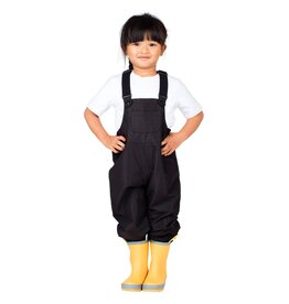 Jan and Jul Black Cozy-Dry Rain & Snow Bib Pants