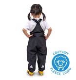 Jan and Jul Black Cozy-Dry Rain & Snow Bib Pants