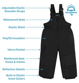 Jan and Jul Black Toasty-Dry Snow Bib Pants