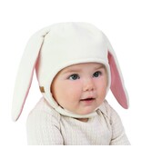 Jan and Jul Cream Bunny Fleece Animal Hat