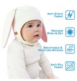 Jan and Jul Cream Bunny Fleece Animal Hat