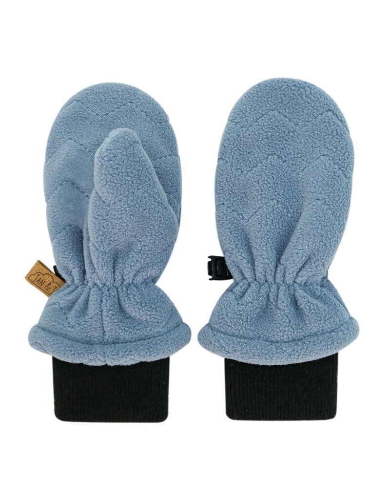 Jan and Jul Fleece Mittens Stormy Blue