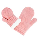 Jan and Jul Knit Mittens Dusty Pink