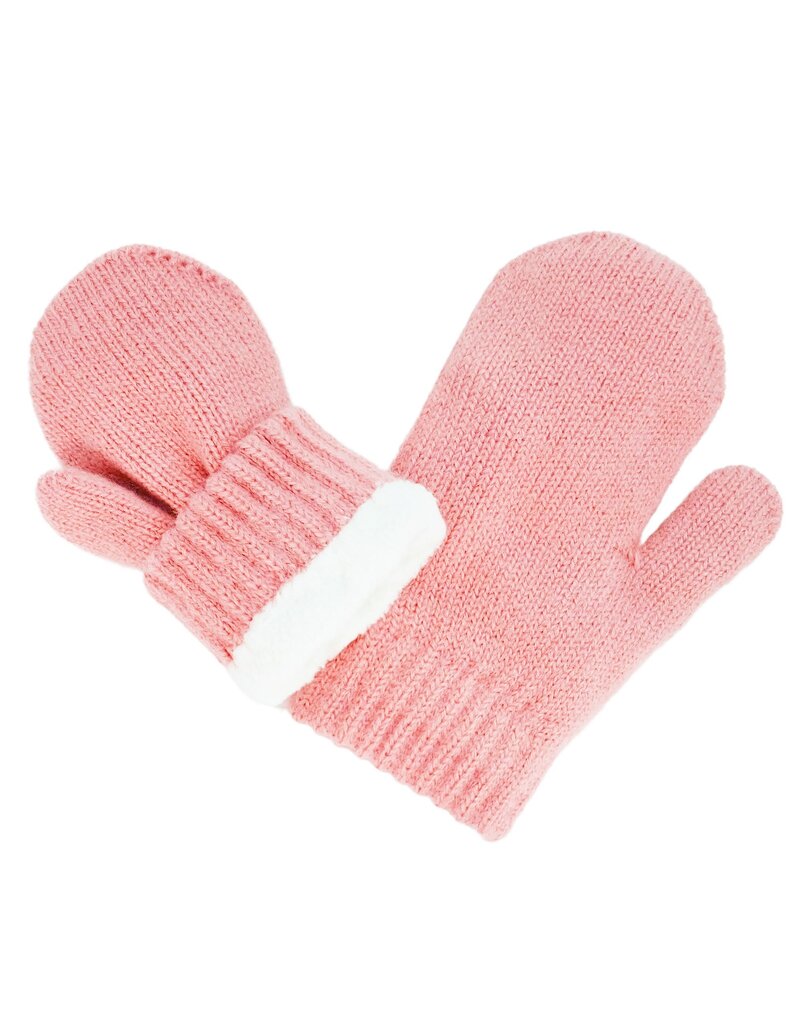 Jan and Jul Knit Mittens Dusty Pink