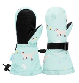 Jan and Jul Minty Forest Toasty-Dry Waterproof Mitten