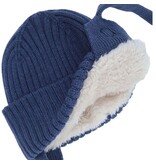 Blue Knit Hat w/Ear Flaps