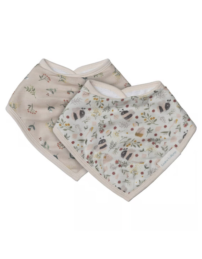 Loulou Lollipop Muslin Bandana Bib Set, Bumble Bees, 2pk