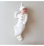 Kyte Baby Cloud Ribbed Knotted Gown w/Hat Set