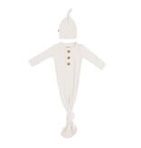 Kyte Baby Cloud Ribbed Knotted Gown w/Hat Set