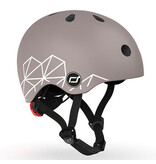 Scoot and Ride Baby/Toddler XXS-S Helmet - Brown lines