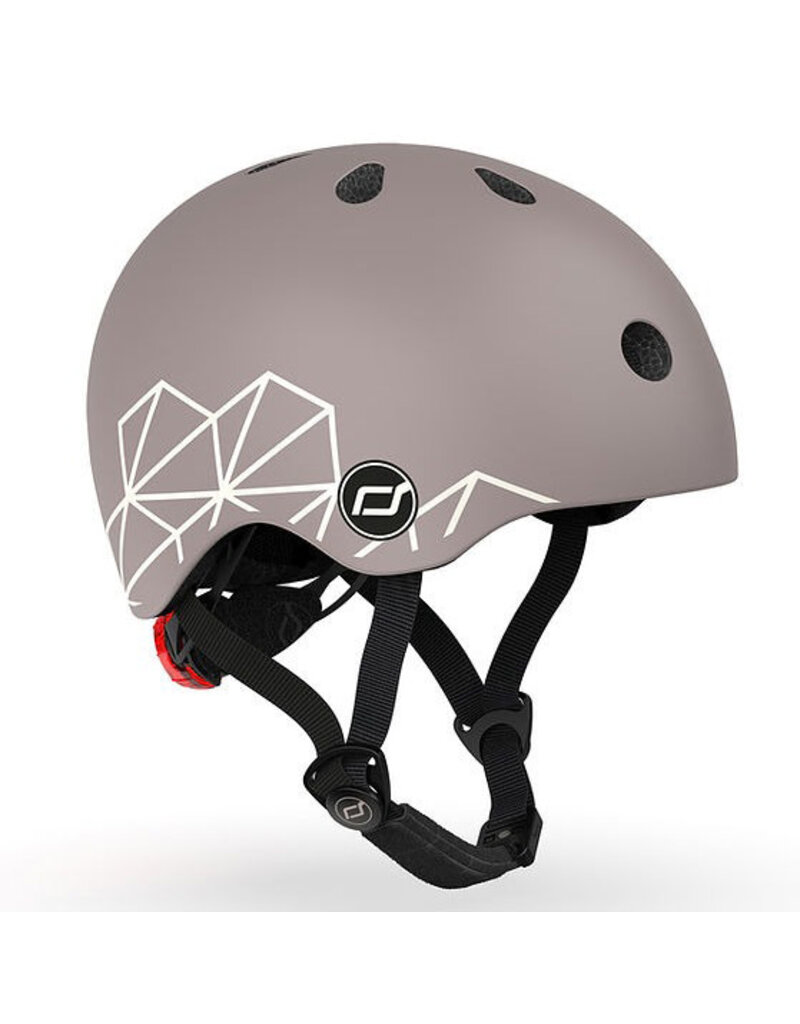 Scoot and Ride Baby/Toddler XXS-S Helmet - Brown lines