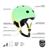 Scoot and Ride Baby/Toddler XXS-S Helmet - Brown lines