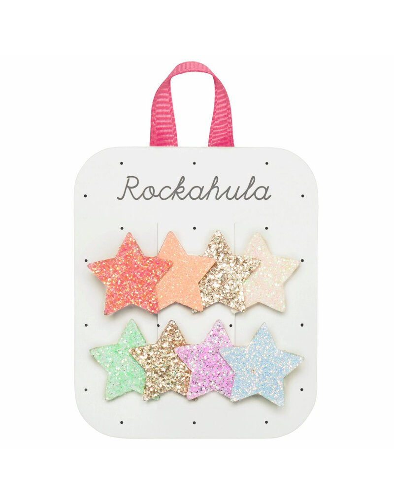 Rockahula Rainbow Shimmer Star Clip Set