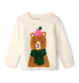 Hatley Cozy Bear Baby Furry Sweater, Size: 9-12m