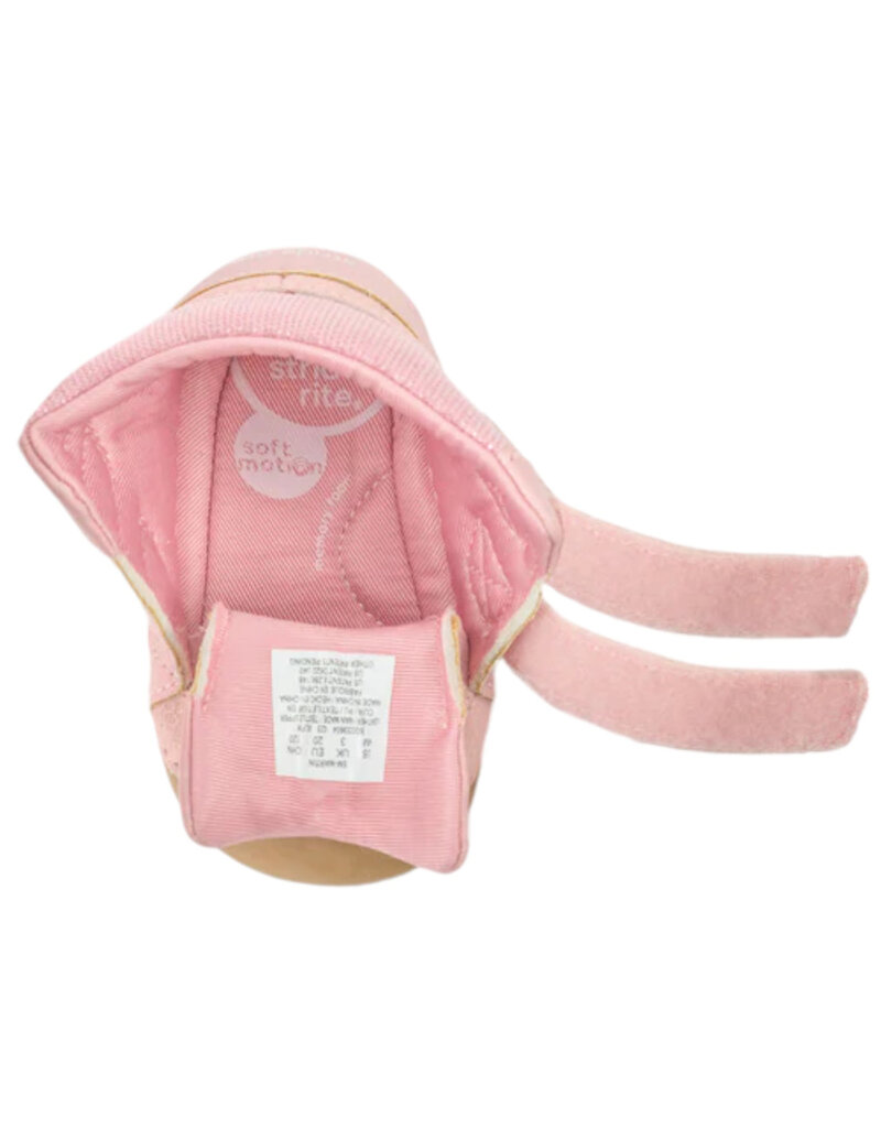 Stride Rite Martin Blush Shimmer Baby Boots