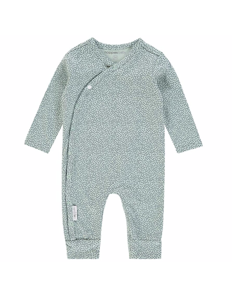 Noppies Basics Dali Star Playsuit Dots - Grey-Mint
